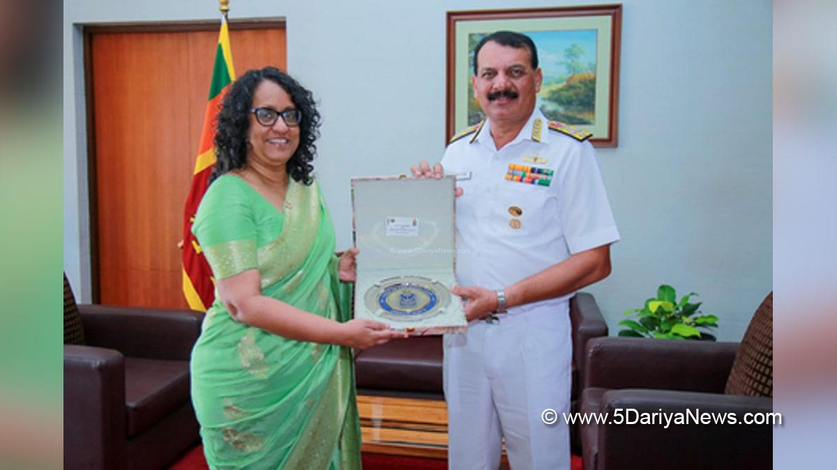 Military, Indian Navy, Chief of the Naval Staff, CNS, Admiral Dinesh K Tripathi, Harini Amarasuriya, Sri Lankan Prime Minister