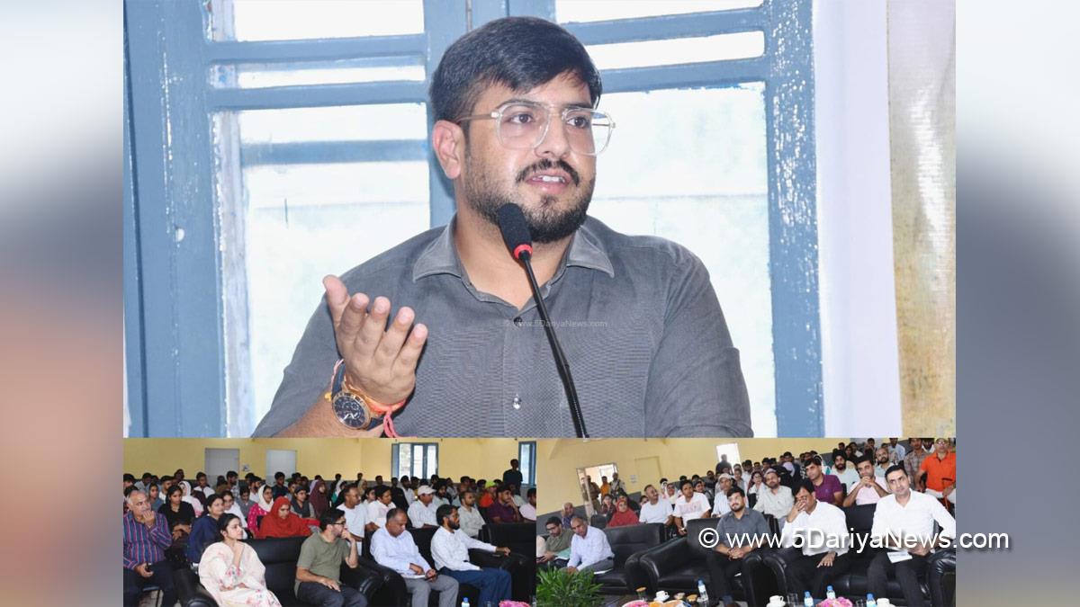 Abhishek Sharma, Rajouri, DC Rajouri, Deputy Commissioner Rajouri, Kashmir, Jammu And Kashmir, Jammu, District Administration Rajouri, Baba Ghulam Shah Badshah University, BGSBU