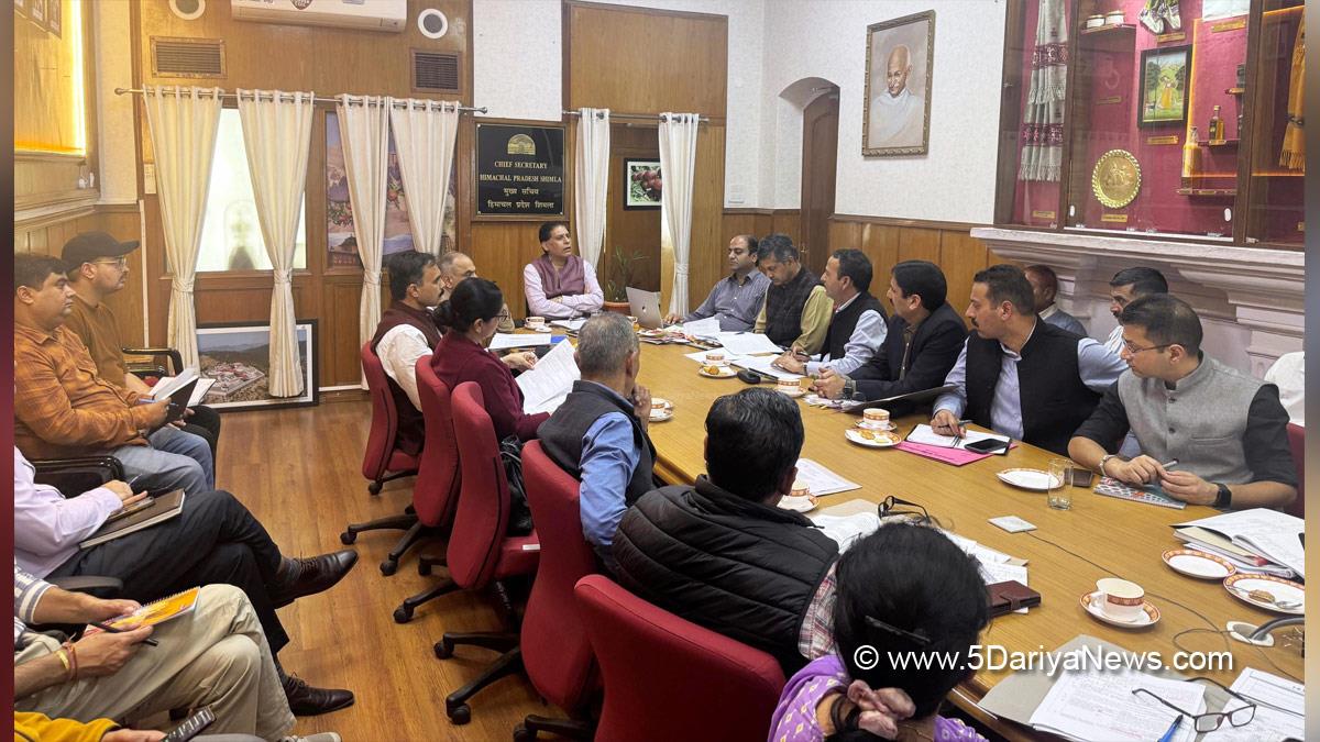 Chief Secretary Himachal Pradesh, Prabodh Saxena, Himachal Pradesh, Shimla, Chief Secretary Himachal