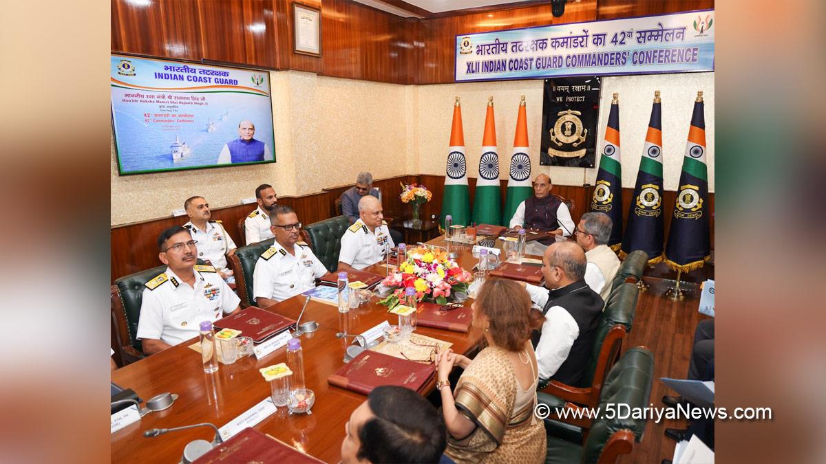 Rajnath Singh, Union Defence Minister, Defence Minister of India, BJP, Bharatiya Janata Party, Indian Coast Guard, ICG