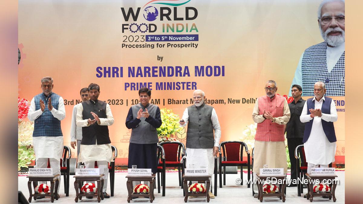 Narendra Modi, Modi, BJP, Bharatiya Janata Party, Prime Minister of India, Prime Minister, Narendra Damodardas Modi, Giriraj Singh, Piyush Goyal, World Food India 2025