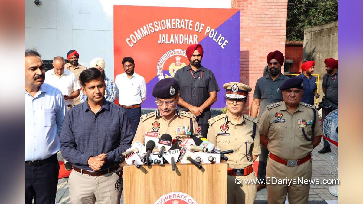 Gaurav Yadav, Punjab Police, Police, Punjab Admin, Director General of Police Punjab, DGP Punjab, Himanshu Aggarwal, Dr Himanshu Aggarwal, DC Jalandhar, Jalandhar, Deputy Commissioner Jalandhar, Sandeep Rishi
