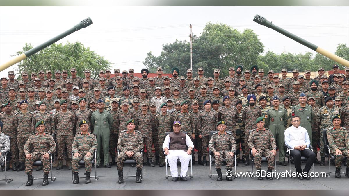 Rajnath Singh, Union Defence Minister, Defence Minister of India, BJP, Bharatiya Janata Partym Military, Indian Army, Shastra Puja, Bhuj Military Station, Bhuj, Gujarat