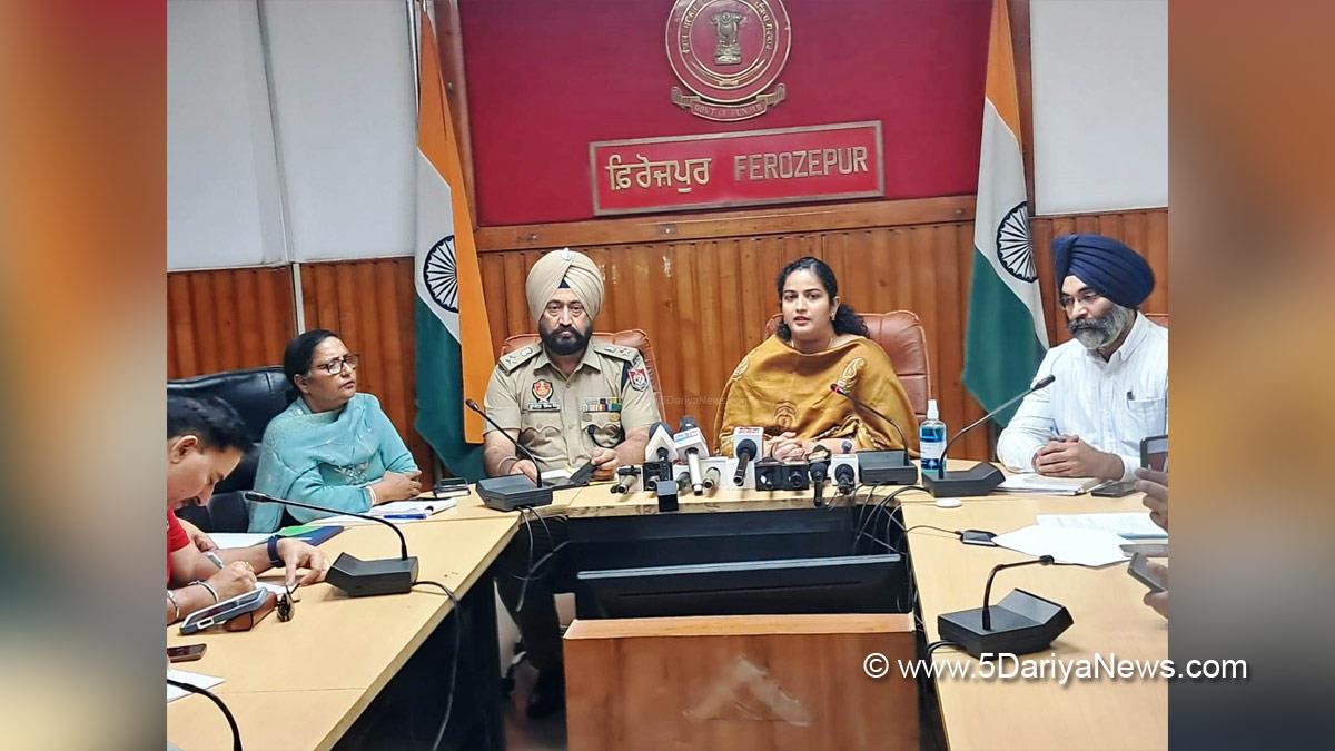 Deepshikha Sharma, DC Ferozepur, Deputy Commissioner Ferozepur, Ferozepur