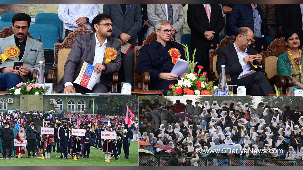 Omar Abdullah, Chief Minister of JK, Jammu and Kashmir National Conference, National Conference, Srinagar, Kashmir, Jammu And Kashmir, Jammu, Satish Sharma, Nasir Aslam Wani, 69th National School Games