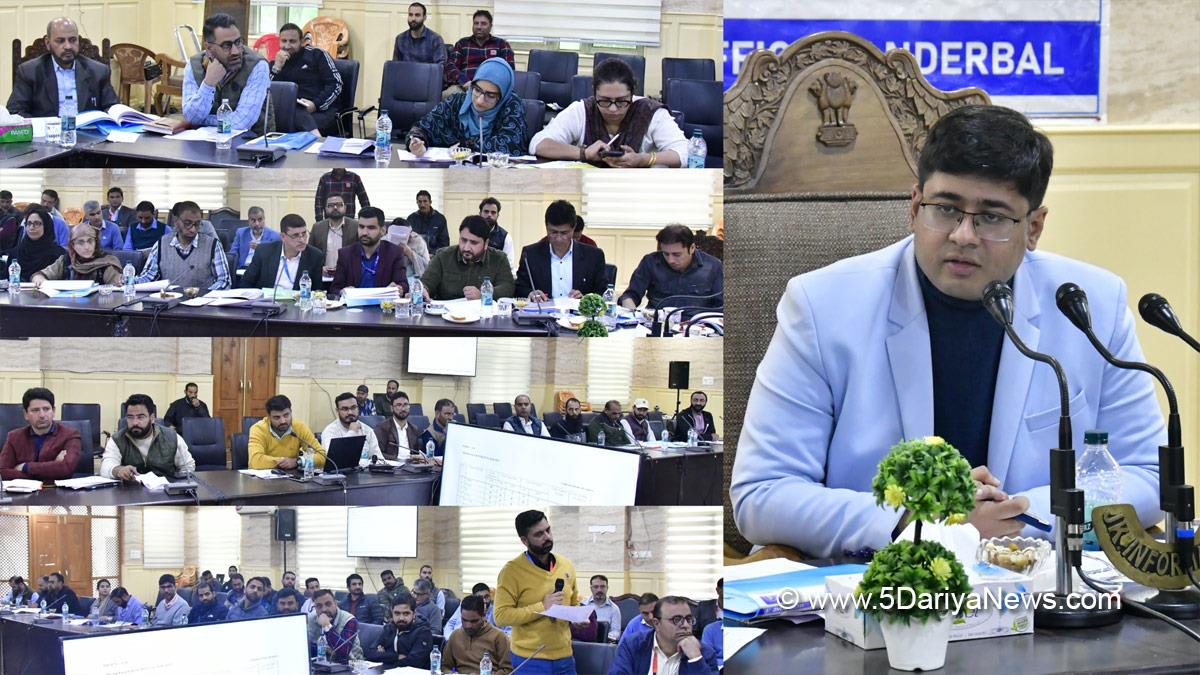 Jatin Kishore, Ganderbal, Deputy Commissioner Ganderbal, Kashmir, Jammu And Kashmir, Jammu, District Administration Ganderbal, District Level Review Committee, DLRC, District Consultative Committee, DCC
