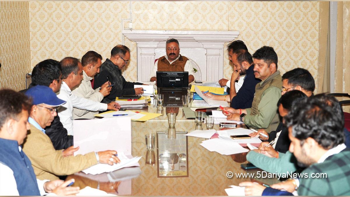 Rohit Thakur reviews progress of developmental works in Jubbal-Kotkhai ...