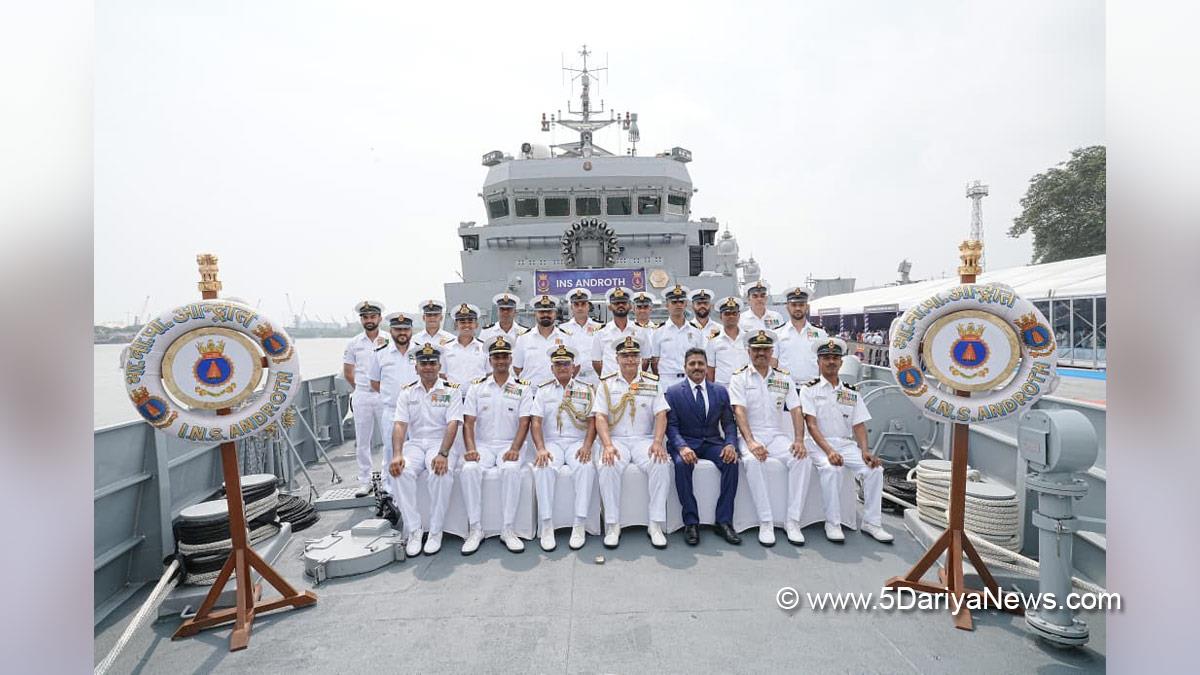 Military, Indian Navy, INS Androth, Anti Submarine Warfare Shallow Water Craft, Vice Admiral Rajesh Pendharkar