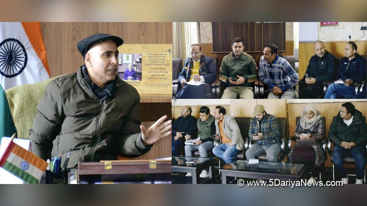 Pankaj Kumar Sharma, Kishtwar, DC Kishtwar, Deputy Commissioner Kishtwar, Kashmir, Jammu And Kashmir, Jammu, District Administration Kishtwar, Pradhan Mantri TB Mukt Bharat Abhiyan, PMTBMBA