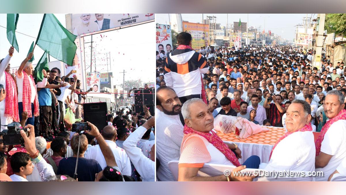 Ranbir Gangwa, Ranbir Singh Gangwa, Haryana, Bharatiya Janata Party, BJP, BJP Haryana, Barwala, Hisar, Namo Youth Marathon 2025