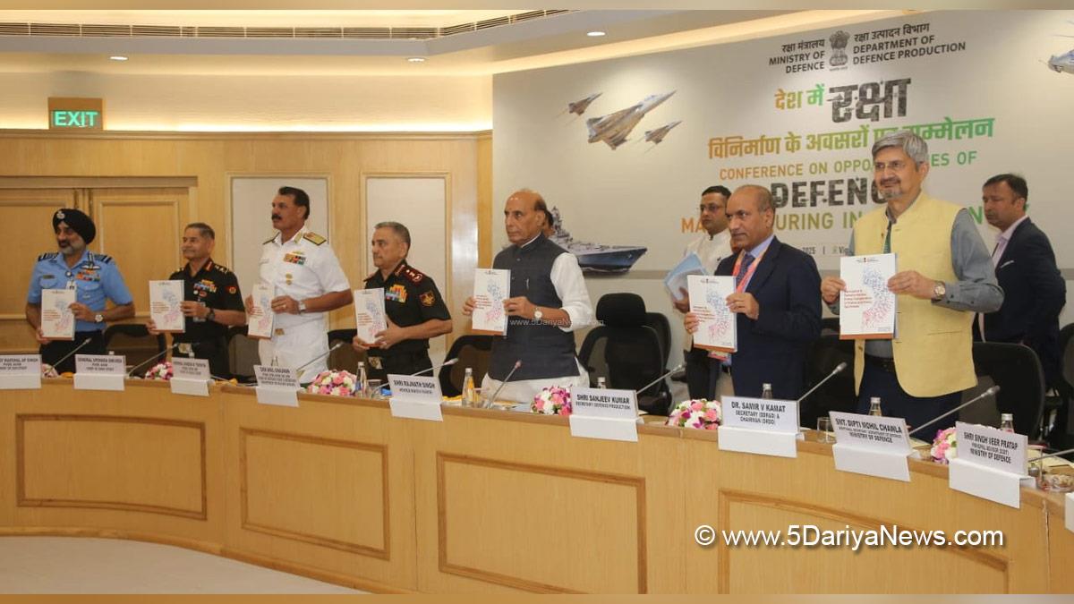 Rajnath Singh, Union Defence Minister, Defence Minister of India, BJP, Bharatiya Janata Party, Military, Chief of Defence Staff, General Anil Chauhan, Admiral Dinesh K Tripathi, General Upendra Dwivedi, Air Chief Marshal AP Singh