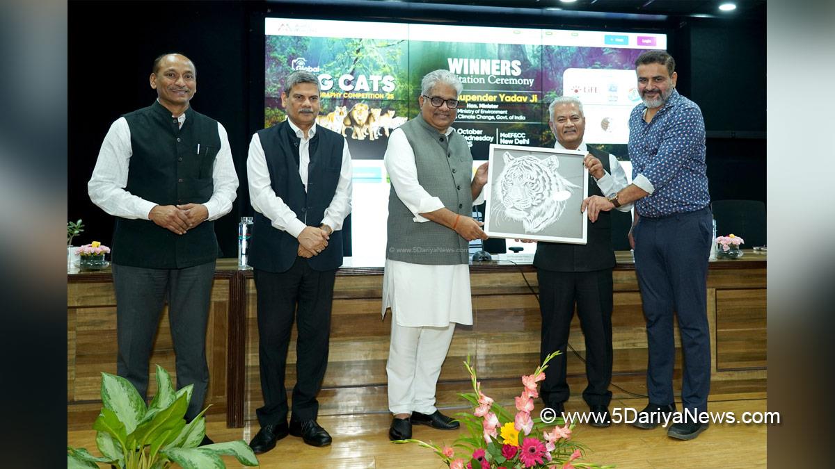 Bhupender Yadav, Bhupendra Yadav, BJP, Bharatiya Janata Party, Union Minister for Environment Forest and Climate Change, Global Big Cats Photography Competition 2025