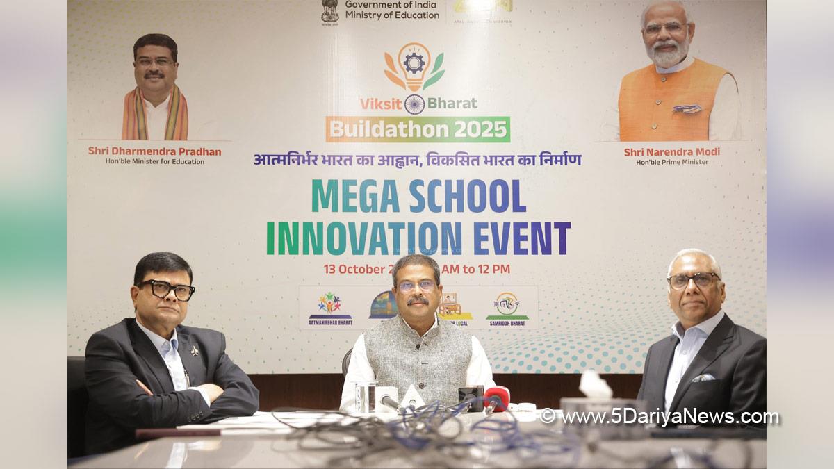 Dharmendra Pradhan, Dharmendra Debendra Pradhan, BJP, Bharatiya Janata Party, Union Education Minister, Viksit Bharat Buildathon 2025