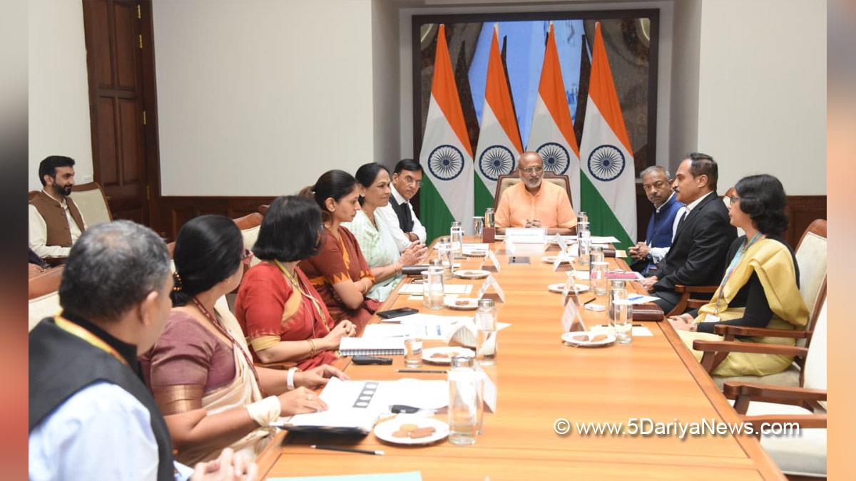 CP Radhakrishnan, Chandrapuram Ponnusami Radhakrishnan, Vice President of India, BJP, Bharatiya Janata Party, Mansukh Mandaviya, Dr Mansukh Mandaviya, Shobha Karandlaje, Sushri Shobha Karandlaje, Raksha Nikhil Khadse, Raksha Khadse