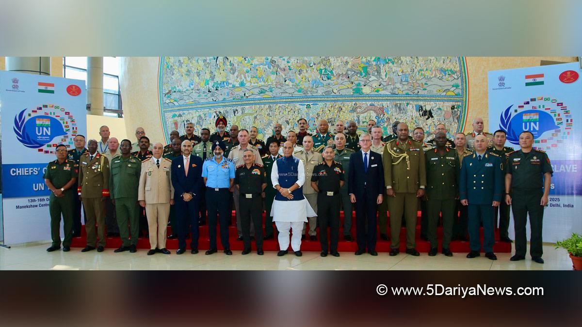 Rajnath Singh, Union Defence Minister, Defence Minister of India, BJP, Bharatiya Janata Party, Military, UN Chiefs Conclave