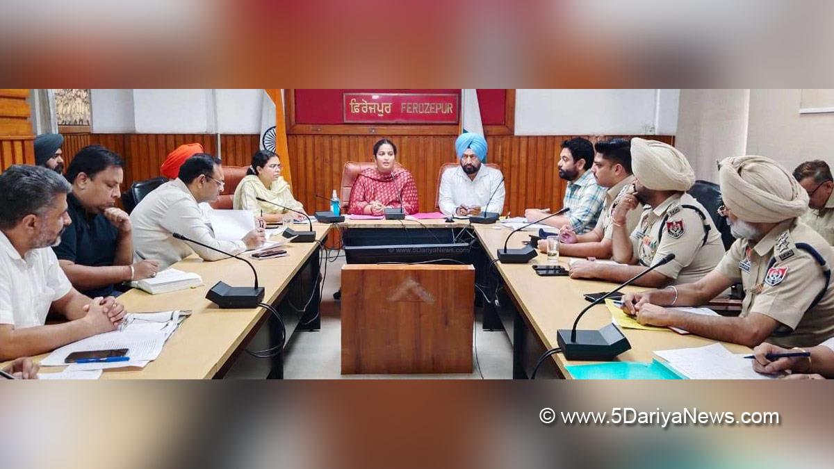 Deepshikha Sharma, DC Ferozepur, Deputy Commissioner Ferozepur, Ferozepur