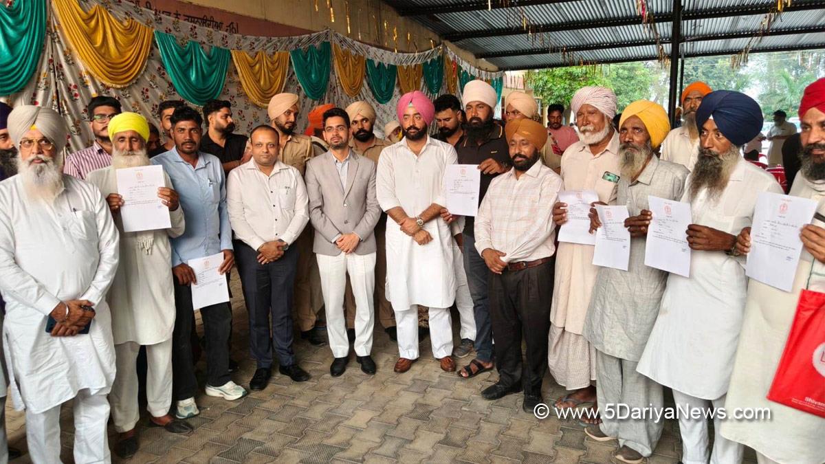 Devinderjeet Singh Laddi Dhose, Dharamkot, AAP, Aam Aadmi Party, Aam Aadmi Party Punjab, AAP Punjab, Sagar Setia, DC Moga, Deputy Commissioner Moga, Moga