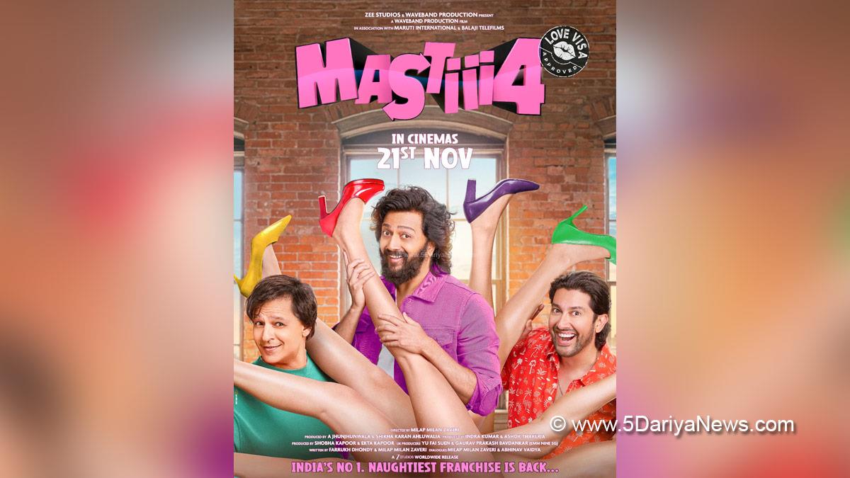 Riteish Deshmukh, Bollywood, Entertainment, Mumbai, Actor, Cinema, Hindi Films, Movie, Mumbai News, Vivek Oberoi, Aftab Shivdasani, Mastiii 4