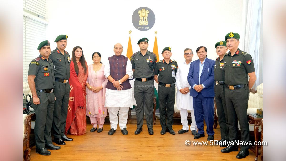 Rajnath Singh, Union Defence Minister, Defence Minister of India, BJP, Bharatiya Janata Party, Military, Indian Army, Chief of the Army Staff, COAS, General Upendra Dwivedi, Neeraj Chopra