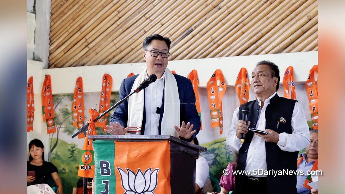 Kiren Rijiju, BJP, Bharatiya Janata Party, Union Minister of Parliamentary Affairs and Minority Affairs