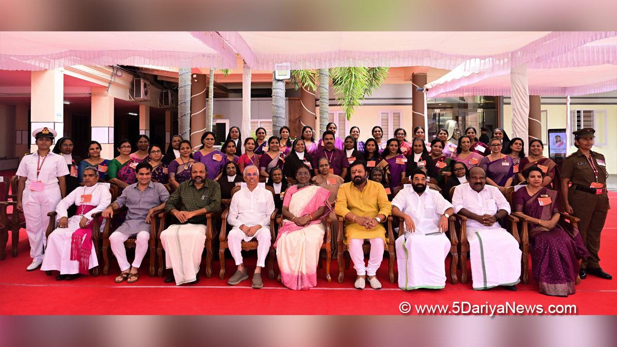 Droupadi Murmu, President of India, President, Indian President, Rashtrapati, St Teresa College