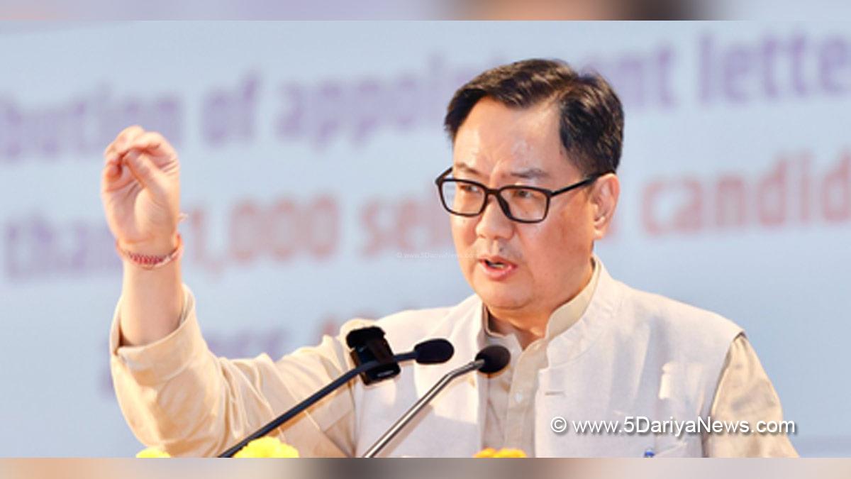 Kiren Rijiju, BJP, Bharatiya Janata Party, Union Minister of Parliamentary Affairs and Minority Affairs