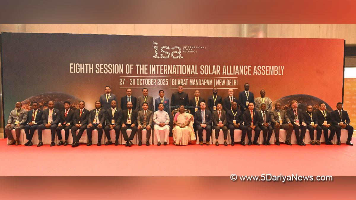 Droupadi Murmu, President of India, President, Indian President, Rashtrapati, Pralhad Joshi, International Solar Alliance Assembly, ISA