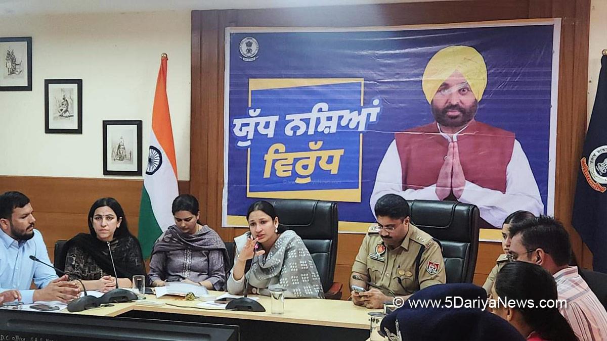 Komal Mittal, DC Mohali, Deputy Commissioner Mohali, SAS Nagar, SAS Nagar Mohali, Mohali, Sahibzada Ajit Singh Nagar, Anti Drug Mission, Drive Against Drugs, Comprehensive Action against Drug Abuse, CADA, Nasha Mukt Bharat Abhiyan, War Against Drugs, Yudh Nashian Virudh