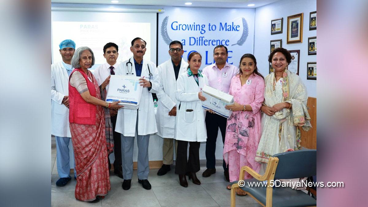 Health, Paras Health, Paras Health Panchkula, Dr Pankaj Mittal, Paras Cancer Support Group, Panchkula, Breast Cancer Awareness Month