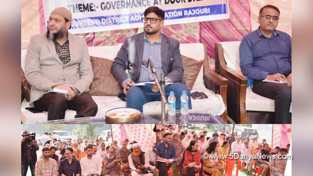 Abhishek Sharma, Rajouri, DC Rajouri, Deputy Commissioner Rajouri, Kashmir, Jammu And Kashmir, Jammu, District Administration Rajouri, Block Diwas, Jan Abhiyan Camp, Jan Abhiyan, Jan Sunvayi, Jan Abhiyan, Jan Adhikar, Awami Muhim, Jan Abhiyan Program, Mega Block Diwas, Weekly Block Diwas