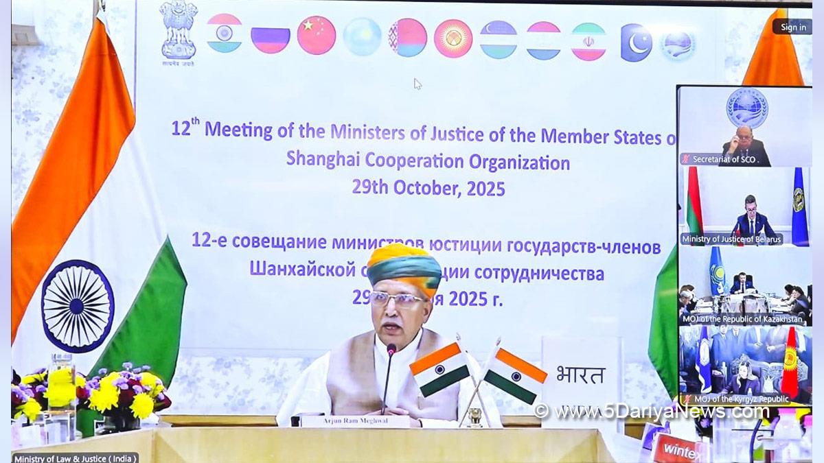 Arjun Ram Meghwal, Bharatiya Janata Party, BJP, Ministry of Law and Justice, Justice Ministers Meeting, JMM, Shanghai Cooperation Organisation, SCO