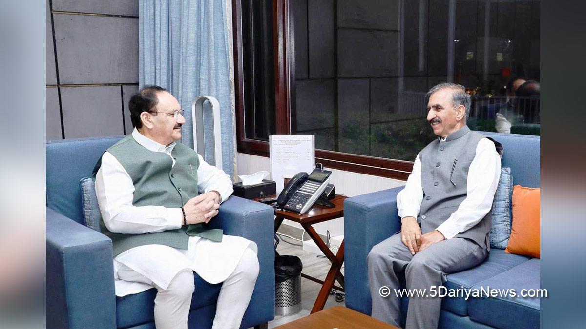 Sukhvinder Singh Sukhu, Thakur Sukhvinder Singh Sukhu, Himachal Pradesh, Himachal, Congress, Indian National Congress, Himachal Congress, Shimla, Chief Minister of Himachal Pradesh, Jagat Prakash Nadda, JP Nadda, BJP, Bharatiya Janata Party