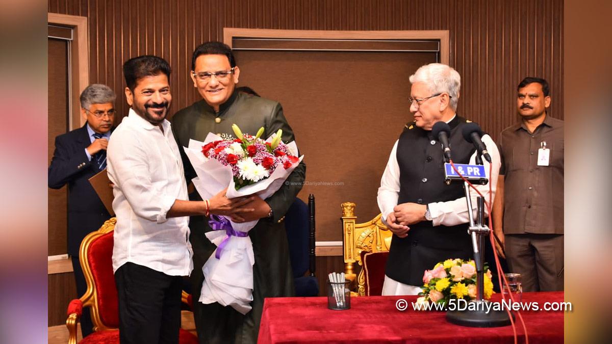 A Revanth Reddy, Anumula Revanth Reddy, Revanth Reddy, Telangana, Chief Minister of Telangana, Indian National Congress, Congress, All India Congress Committee, Mohammed Azharuddin