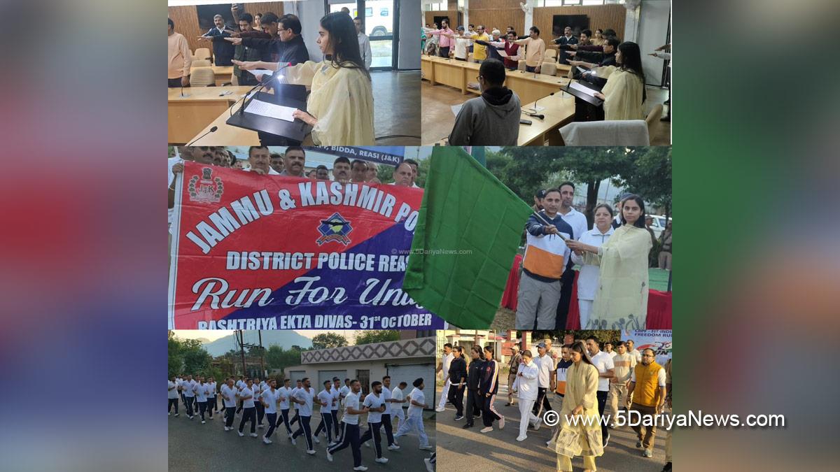 Nidhi Malik, Reasi, Deputy Commissioner Reasi, Kashmir, Jammu And Kashmir, Jammu, District Administration Reasi, Rashtriya Ekta Diwas, Sardar Vallabhbhai Patel, National Unity Day