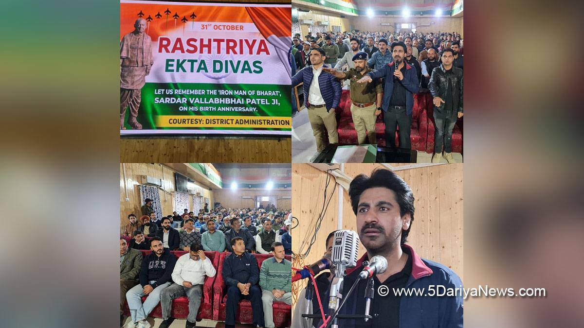 Syeed Fakhrudin Hamid, Anantnag, DC Anantnag, Deputy Commissioner Anantnag, S F Hamid, Kashmir, Jammu And Kashmir, Jammu, District Administration Anantnag, Rashtriya Ekta Diwas, Sardar Vallabhbhai Patel, National Unity Day