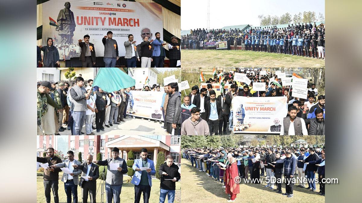 Jatin Kishore, Ganderbal, Deputy Commissioner Ganderbal, Kashmir, Jammu And Kashmir, Jammu, District Administration Ganderbal, Rashtriya Ekta Diwas, Sardar Vallabhbhai Patel, National Unity Day