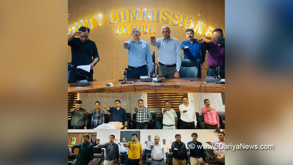 Rajesh Sharma, Rajesh Kumar Sharma, Kathua, DC Kathua, Deputy Commissioner Kathua, Kashmir, Jammu And Kashmir, Jammu, District Administration Kathua, Rashtriya Ekta Diwas, Sardar Vallabhbhai Patel, National Unity Day
