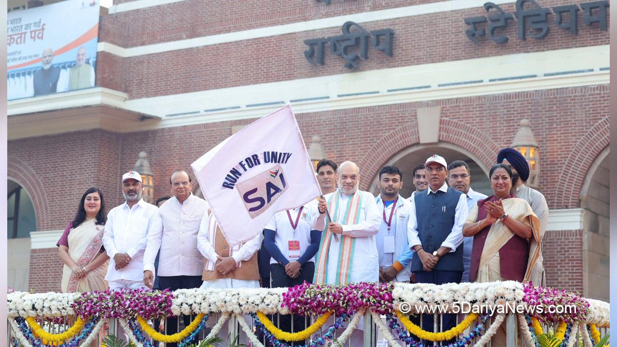 Amit Shah, Union Home Minister, BJP, Bharatiya Janata Party, Minister of Cooperation, Mansukh Mandaviya, Dr Mansukh Mandaviya, Rekha Gupta, Rashtriya Ekta Diwas 2025
