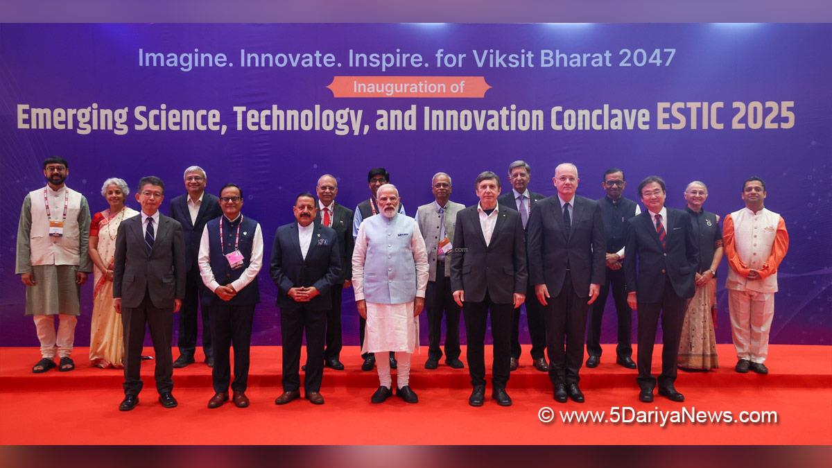 Narendra Modi, Modi, BJP, Bharatiya Janata Party, Prime Minister of India, Prime Minister, Narendra Damodardas Modi, Dr Jitendra Singh, Emerging Science Technology and Innovation Conclave 2025, ESTIC 2025