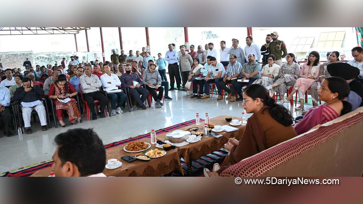 Ayushi Sudan, Samba, Deputy Commissioner Samba, Kashmir, Jammu And Kashmir, Jammu, District Administration Samba, Block Diwas, Jan Abhiyan Camp, Jan Abhiyan, Jan Sunvayi, Jan Abhiyan, Jan Adhikar, Awami Muhim, Jan Abhiyan Program, Mega Block Diwas, Weekly Block Diwas