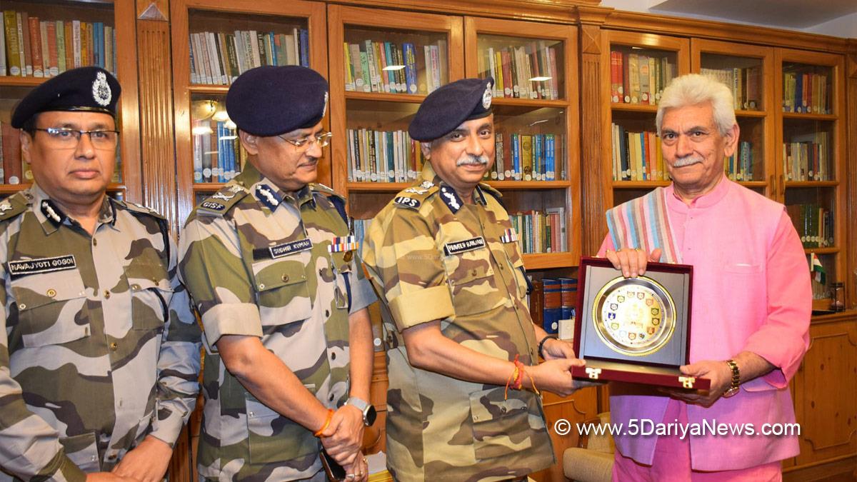 Manoj Sinha, Lieutenant Governor JK, Raj Bhavan, Jammu, Srinagar, Kashmir, Jammu And Kashmir, Central Industrial Security Force, CISF, Praveer Ranjan