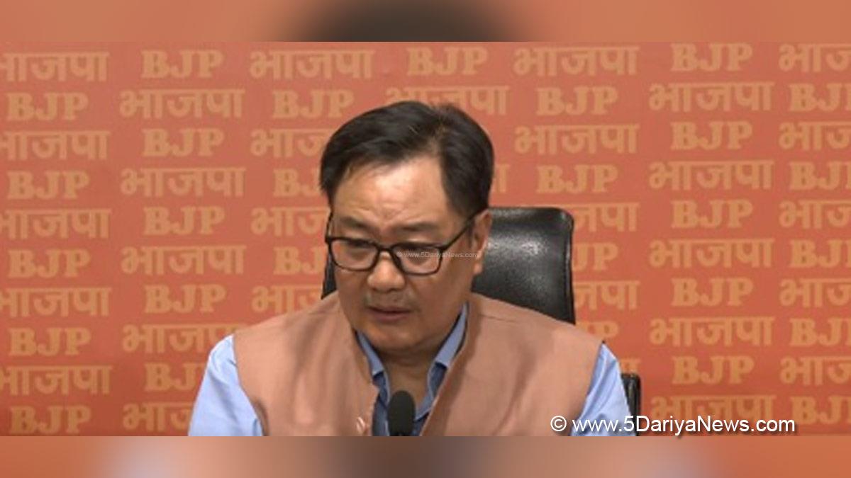 Kiren Rijiju, BJP, Bharatiya Janata Party, Union Minister of Parliamentary Affairs and Minority Affairs