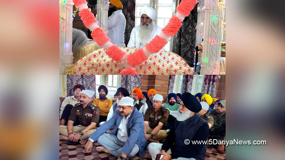 Ashok Kumar Sharma, Poonch, Deputy Commissioner Poonch, Kashmir, Jammu And Kashmir, Jammu, District Administration Poonch, Gurudwara Singh Sabha Poonch, Guru Nanak Dev Ji