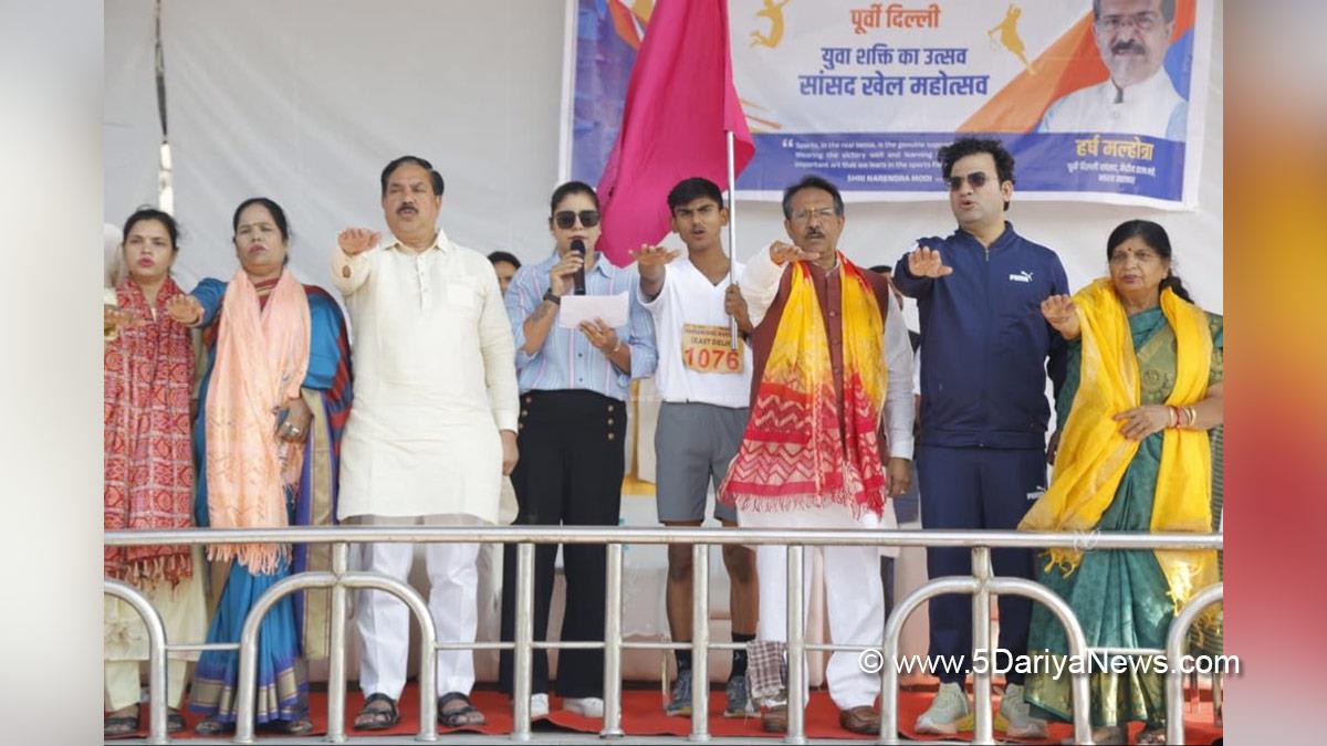 Harsh Malhotra, Bharatiya Janata Party, BJP, Sansad Khel Mahotsav 2025, East Vinod Nagar Sports Complex