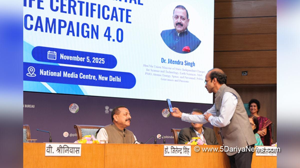 Dr Jitendra Singh, Bharatiya Janata Party, BJP, Union Minister of Earth Sciences