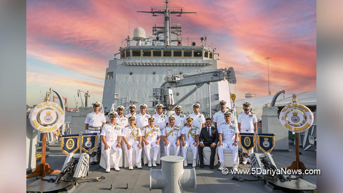 Military, Indian Navy, INS Ikshak, Survey Vessel Large, SVL, Admiral Dinesh K Tripathi, Chief of the Naval Staff