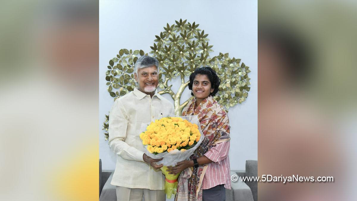 N Chandrababu Naidu, Nara Chandrababu Naidu, Vijayawada, Andhra Pradesh, Telugu Desam Party, TDP, Shree Charani