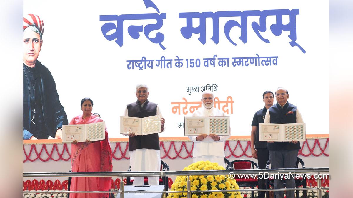 Narendra Modi, Modi, BJP, Bharatiya Janata Party, Prime Minister of India, Prime Minister, Narendra Damodardas Modi, Gajendra Singh Shekawat, Rekha Gupta, Chief Minister of Delhi, Vinai Kumar Saxena, Vande Mataram