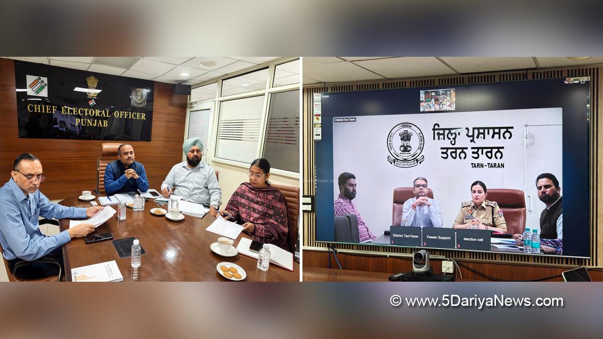 Sibin C, Election Commision Punjab, ECI, Chief Electoral Officer Punjab, CEO Punjab, Rahul, DC Tarn Taran, Tarn Taran, Deputy Commissioner Tarn Taran, Dr Ravjot Grewal