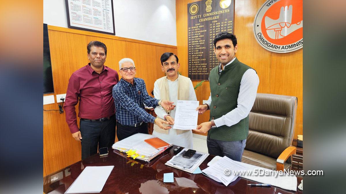 Vineet Joshi, Bharatiya Janata Party, BJP, BJP Punjab, Nishant Kumar Yadav, Deputy Commissioner Chandigarh, DC Chandigarh, Chandigarh
